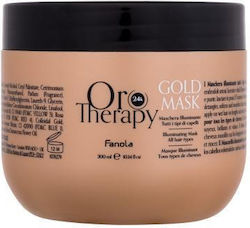 Fanola Therapy 24K Gold Μάσκα Μαλλιών 300ml