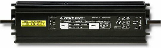 Qoltec Τροφοδοτικό LED Στεγανό IP67 Ισχύος 150W με Τάση Εξόδου 12V
