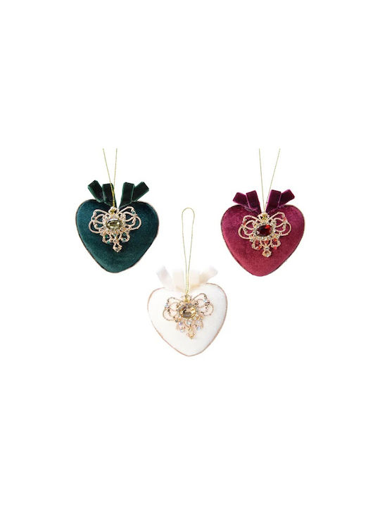 Kaemingk Christmas Heart Ornament 11x10cm