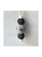 Hängendes Kugel Ornament Ornament Kunststoff Gray 10cm