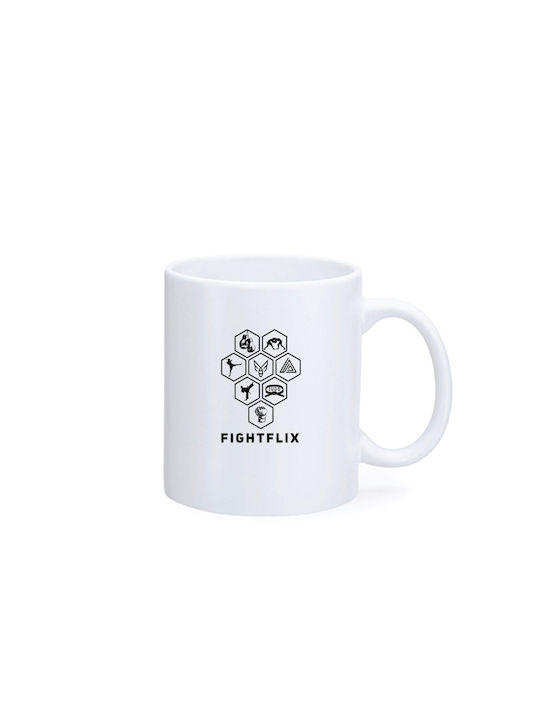 FightFlix Tasse Keramik Weiß 350ml 1Stück