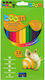 Boom Set de creioane colorate cu vârf gros 12buc Pachet de 1 ambalaje