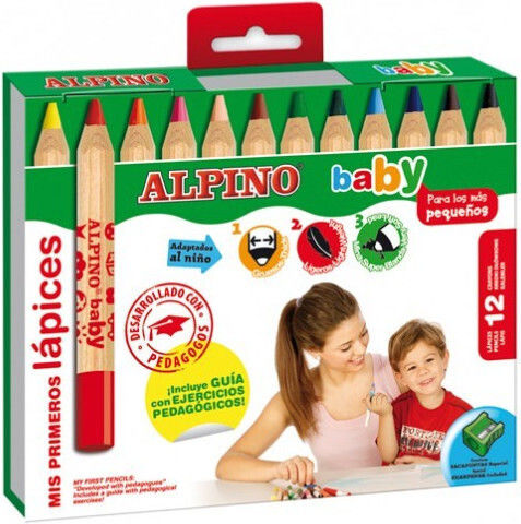 Alpino Ξυλομπογιές Σετ 12 χρώματα