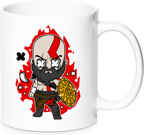 God Of War Κούπα Κεραμική Λευκή 330ml