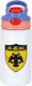 Koupakoupa Rostfreies Kinder Trinkflasche Fußball mit Stroh Weiß 350ml