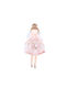 Ornament suspendat Zâna Din material textil Roz