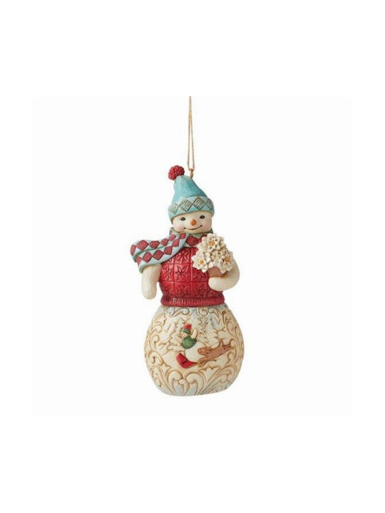 Enesco Christmas Snowman Ornament Multicolour