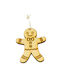 Ornament suspendat Candy Din lemn Maro 5.6x7buc