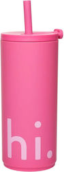 Design Letters Παγούρι 500ml Ροζ Design Letters Παγούρι 500ml Ροζ