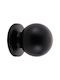 Zogometal Knob Furniture made of Metallic in Black Color D25mm 57 1pcs
