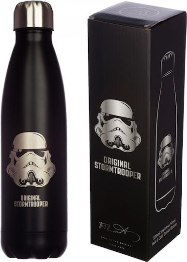 Puckator Sticlă de Apă pentru Copii Termos Star Wars Oțel inoxidabil Negru 500ml