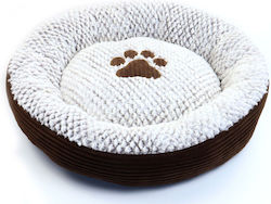 Animal Soft Bed Poof Dog Brown 60x60cm Animal Soft Bed Poof Dog Brown 60x60cm