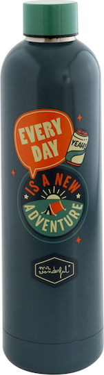 Mr. Wonderful day Μπουκάλι Θερμός Ανοξείδωτο 750ml Μπλε