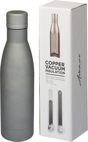 Pf Concept Μπουκάλι Θερμός Ανοξείδωτο 500ml Γκρι