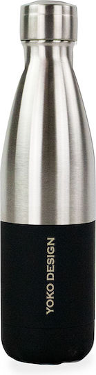 Yoko Design Μπουκάλι Θερμός Ανοξείδωτο BPA Free 500ml Ασημί
