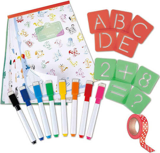 Hape Ζωγραφική Letter Sand Numbers Tracing για Παιδιά 4+ Ετών 66τμχ