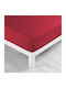 Douceur d'Intérieur Sheet Double with Elastic 140x190cm. Lina Red
