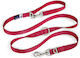 Curli Hundeleine/Führleine Riemen in Rot Farbe 2m x 2cm