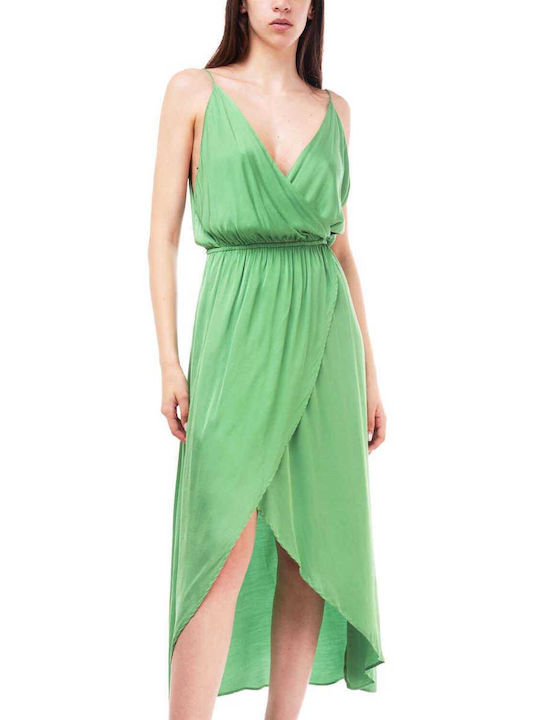 Φορεμα Orchid Satin Maxi Dress WWD23S019 green