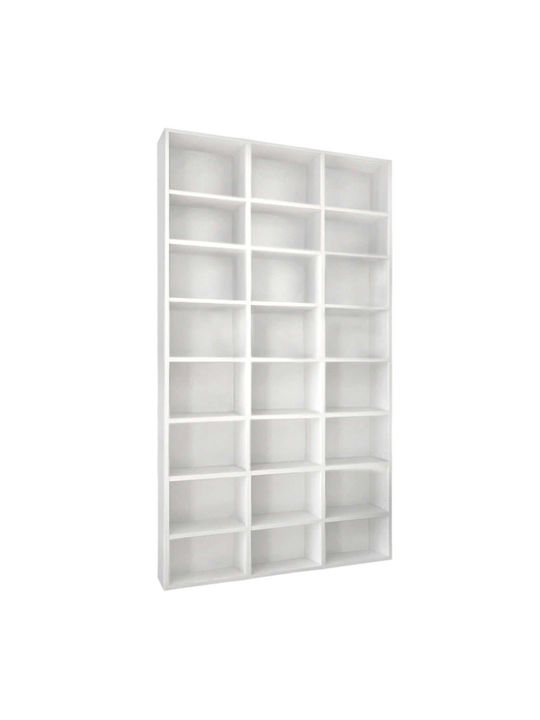 Floor Chipboard Bookcase White 102x16x178cm