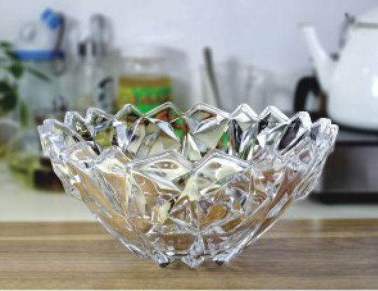 Homestyle Serving Bowl Round Glass Transparent with Diameter 11.5cm 6pcs