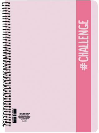 AG Trees Notebook Geregelt A4 90 Sheets 3 Subjects Challenge Rosa 1Stück