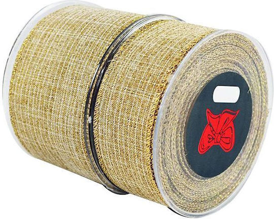 Kappa Decor Stoff Band Monochrom Gold 9meters