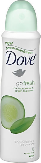 Dove Go Fresh Краставица & Зелен Чай Дезодорант 48ч Спрей 150мл