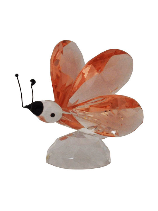 Sinialo Decorative Butterfly made of Crystal 5.5x4x5.2cm 1pcs