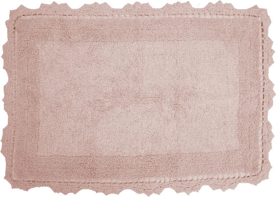 Anna Riska Πατάκι Μπάνιου Βαμβακερό Lace 430070 Ροζ 65x120εκ. Anna Riska Πατάκι Μπάνιου Βαμβακερό Lace 430070 Ροζ 65x120εκ.