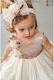 Bonito Baby Roz Set de Haine de Botez cu Accesorii pentru păr & Rochie din Tulle 2buc