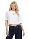 Guess Women's Crop T-shirt White