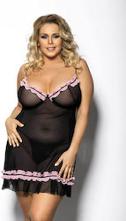 Anais Apparel Sexy Babydoll Μαύρο