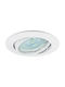 Vivalux Round Metallic Recessed Spot White 8.3x8.3cm. 1pcs