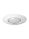 KT Lighting Στρογγυλό Μεταλλικό Χωνευτό Σποτ με Ντουί E27 Ασημί 1τμχ