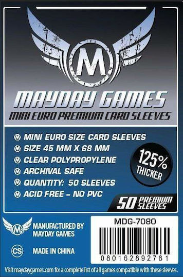 Mayday Games Mini Euro Card Sleeves