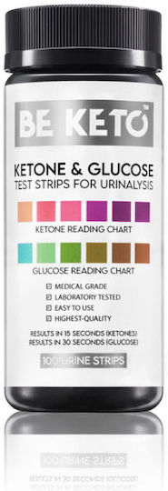 BeKeto Ketone & Glucose Test Strips 100pcs in Strips