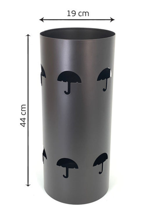 Import Hellas Metallic Umbrella Rack N57 Silver...