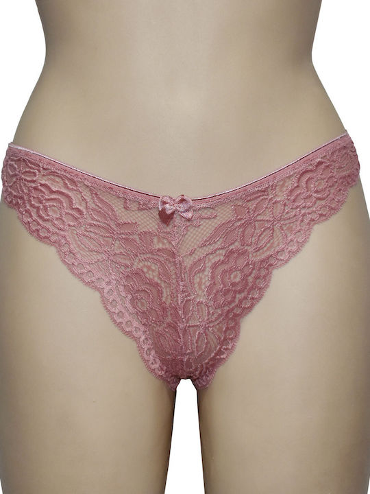 HNX Cotton Women's Brazil with Lace Pink