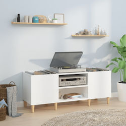 vidaXL 831927 Мебел Hi-Fi Бял