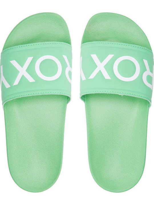 Roxy Slippy Women's Flip Flops Green