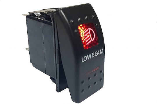 Switch Button Автомобилен превключвател за светлини 12V за Mitsubishi Вземане Червен