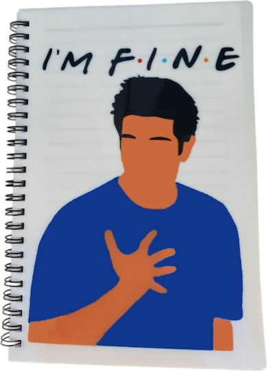 Σπιράλ Τετράδιο Ριγέ Α5 Friends Πολύχρωμο