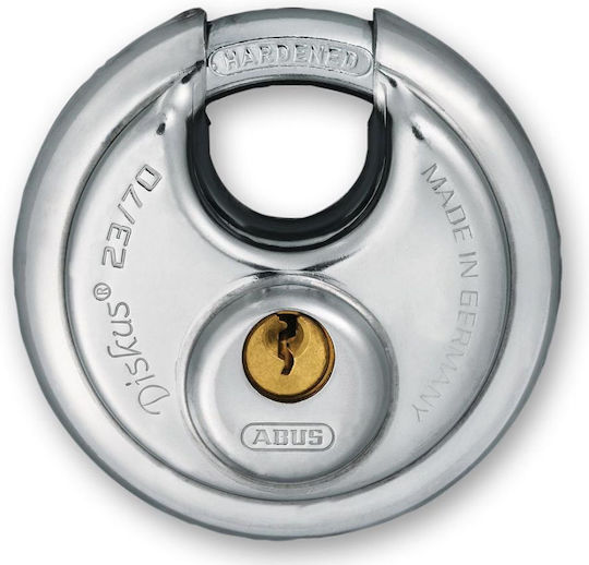 Abus Diskus Ατσάλινο Λουκέτο Δίσκος με Κλειδί 70mm