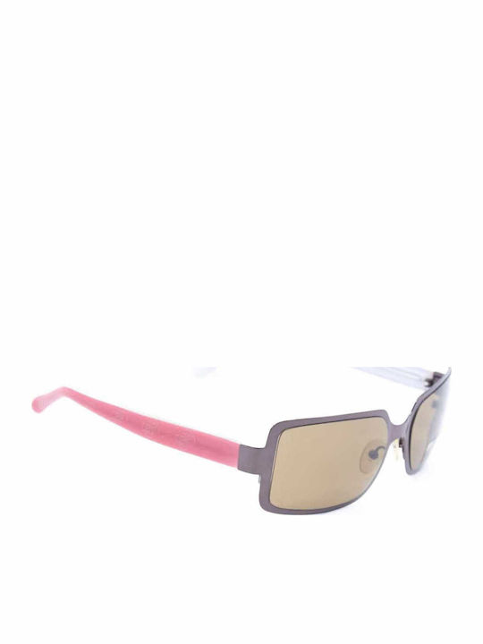Guess Women's Sunglasses with Purple Frame and Grey Lenses 6144 BRN1