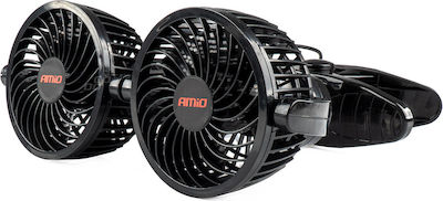 AMiO Dublu Ventilator auto 4" 12V