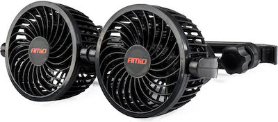 AMiO Dublu Ventilator auto 4" 12V