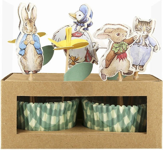 Meri Meri Peter Rabbit Φορμάκια για Cupcakes για Party 24τμχ