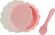 Baby Cloud Baby Food Container Set made of Silicone Pink