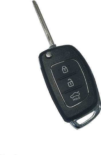 Carcasă cheie auto cu lamă Pliabil cu 3 butoane LAMĂ pentru Hyundai
